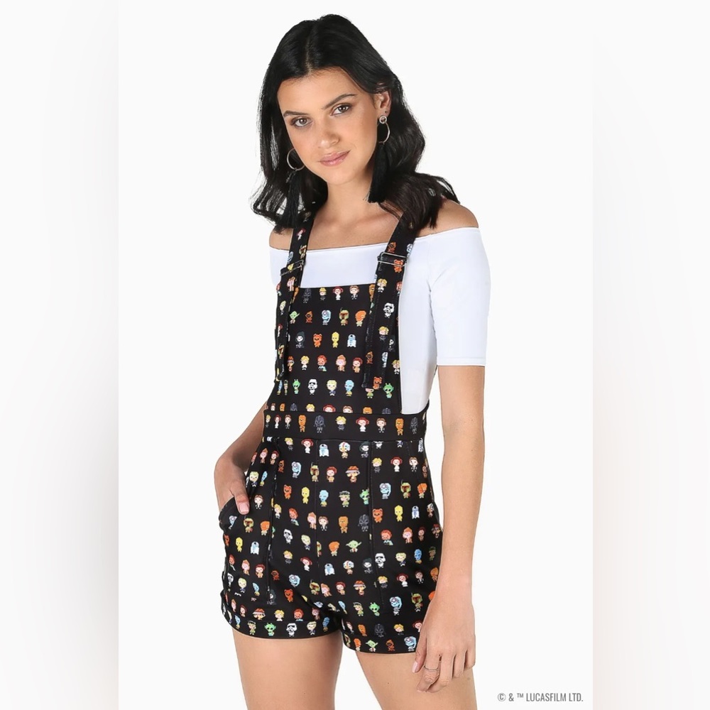 BlackMilk 8-Bit Star Wars Short Overalls